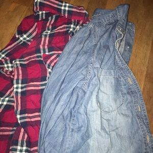 Button up flannel bundle